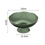 Maxbell Snacks Fruit Basket Bowl Fruit Bowl for Countertop Breads Snacks Ornaments Green