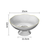 Maxbell Snacks Fruit Basket Bowl Fruit Bowl for Countertop Breads Snacks Ornaments White