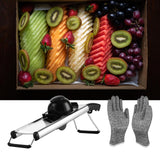 Maxbell Slicer Kitchen Supplies Stainless Steel Grater for Cooking Breakfast Baking with Glove