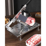 Maxbell Meat Slicer Gadget Beef Mutton Lamb Roll cheese for Kitchen Hot Pot 430 With Spare Blade