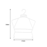 Maxbell 10Pcs Kids Coat Hanger Clothes Hanger Clothes Drying Rack for Skirt Trousers White