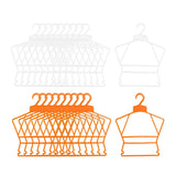 Maxbell 10Pcs Kids Coat Hanger Clothes Hanger Clothes Drying Rack for Skirt Trousers White