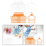 Maxbell 10Pcs Kids Coat Hanger Clothes Hanger Clothes Drying Rack for Skirt Trousers White