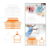 Maxbell 10Pcs Kids Coat Hanger Clothes Hanger Clothes Drying Rack for Skirt Trousers White