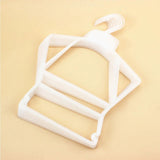 Maxbell 10Pcs Kids Coat Hanger Clothes Hanger Clothes Drying Rack for Skirt Trousers White