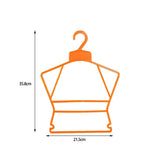 Maxbell 10Pcs Kids Coat Hanger Clothes Hanger Clothes Drying Rack for Skirt Trousers Orange