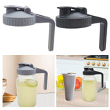 Maxbell Pouring Spout Lid Leakproof Canning Lid Reusable Jar Lid for Storage Canning Gray