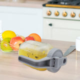 Maxbell Pouring Spout Lid Leakproof Canning Lid Reusable Jar Lid for Storage Canning Gray