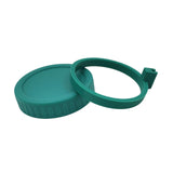 Maxbell Wide Mouth Glass Jar Lid and Silicone Spoon Ring Diameter 3.38 inch Durable Green