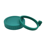 Maxbell Wide Mouth Glass Jar Lid and Silicone Spoon Ring Diameter 3.38 inch Durable Green