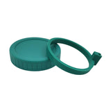 Maxbell Wide Mouth Glass Jar Lid and Silicone Spoon Ring Diameter 3.38 inch Durable Green