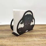 Maxbell Iron Napkin Holder Tabletop dining Decoration for kitchen cafe Dog