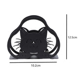 Maxbell Iron Napkin Holder Tabletop dining Decoration for kitchen cafe Cat