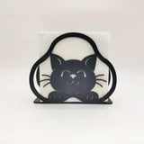 Maxbell Iron Napkin Holder Tabletop dining Decoration for kitchen cafe Cat