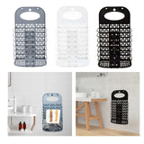 Maxbell Foldable Laundry Hamper Hanging for Organizing Home, Clothes, Towels Durable Gray