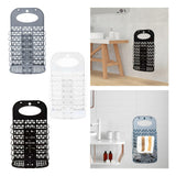 Maxbell Foldable Laundry Hamper Hanging for Organizing Home, Clothes, Towels Durable Gray