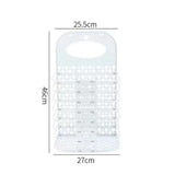 Maxbell Foldable Laundry Hamper Hanging for Organizing Home, Clothes, Towels Durable White