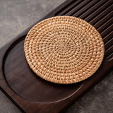 Maxbell Traditional Bamboo Wood Tea Serving Tray for Travel  Walnut S