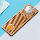 Maxbell Traditional Bamboo Wood Tea Serving Tray for Travel  Wood S