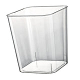 Maxbell Multifunctional Waste Container Visible Decor Square 12L for Dorm Office Car Clear