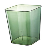 Maxbell Multifunctional Waste Container Visible Decor Square 12L for Dorm Office Car Green