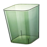 Maxbell Multifunctional Waste Container Visible Decor Square 12L for Dorm Office Car Green