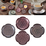 Maxbell Rustic Tea Coaster Traditional Place Mat Decoration Drinks Cup Tray Brass Hexagon Copper