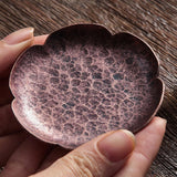 Maxbell Rustic Tea Coaster Traditional Place Mat Decoration Drinks Cup Tray Brass Hexagon Copper