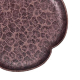 Maxbell Rustic Tea Coaster Traditional Place Mat Decoration Drinks Cup Tray Brass Four Sides Copper