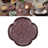 Maxbell Rustic Tea Coaster Traditional Place Mat Decoration Drinks Cup Tray Brass Four Sides Copper