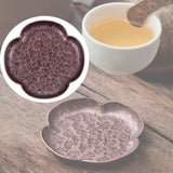 Maxbell Rustic Tea Coaster Traditional Place Mat Decoration Drinks Cup Tray Brass Four Sides Copper