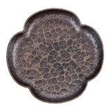 Maxbell Rustic Tea Coaster Traditional Place Mat Decoration Drinks Cup Tray Brass Four Sides Bronze