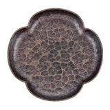 Maxbell Rustic Tea Coaster Traditional Place Mat Decoration Drinks Cup Tray Brass Four Sides Bronze