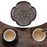 Maxbell Rustic Tea Coaster Traditional Place Mat Decoration Drinks Cup Tray Brass Four Sides Bronze