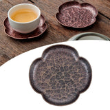 Maxbell Rustic Tea Coaster Traditional Place Mat Decoration Drinks Cup Tray Brass Four Sides Bronze
