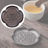 Maxbell Rustic Tea Coaster Traditional Place Mat Decoration Drinks Cup Tray Brass Four Sides Bronze