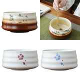Maxbell Tea Whisk Holder Handmade Matcha Whisk Holder for Beginners Professional Brown and White