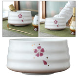 Maxbell Tea Whisk Holder Handmade Matcha Whisk Holder for Beginners Professional White and Pink