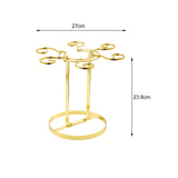 Maxbell 1 Pack Cup Drying Rack 6 Hook Glasses Holder Stainless Steel for Home Bar