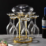 Maxbell 1 Pack Cup Drying Rack 6 Hook Glasses Holder Stainless Steel for Home Bar
