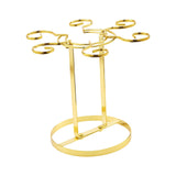 Maxbell 1 Pack Cup Drying Rack 6 Hook Glasses Holder Stainless Steel for Home Bar