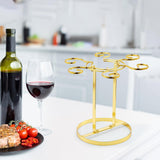 Maxbell 1 Pack Cup Drying Rack 6 Hook Glasses Holder Stainless Steel for Home Bar