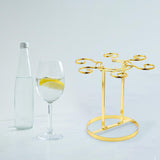 Maxbell 1 Pack Cup Drying Rack 6 Hook Glasses Holder Stainless Steel for Home Bar
