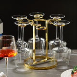 Maxbell 1 Pack Cup Drying Rack 6 Hook Glasses Holder Stainless Steel for Home Bar