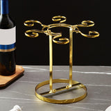 Maxbell 1 Pack Cup Drying Rack 6 Hook Glasses Holder Stainless Steel for Home Bar