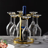 Maxbell 1 Pack Cup Drying Rack 6 Hook Glasses Holder Stainless Steel for Home Bar