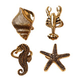 Maxbell Napkin Rings Adornment Sea Animal Delicate for Thanksgiving Favors Decor Hippocampus