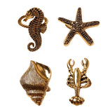 Maxbell Napkin Rings Adornment Sea Animal Delicate for Thanksgiving Favors Decor Hippocampus