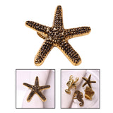 Maxbell Napkin Rings Adornment Sea Animal Delicate for Thanksgiving Favors Decor Sea Star