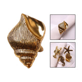 Maxbell Napkin Rings Adornment Sea Animal Delicate for Thanksgiving Favors Decor Shell